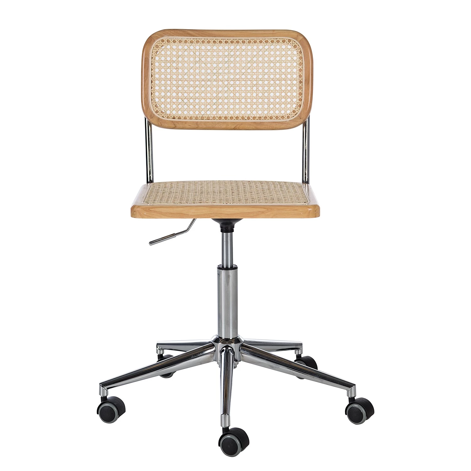 Mørteens Bürostuhl Ramon - Rattan / Buche massiv / Stahl - Beige / Buche / Chrom 3 Mørteens Bürostuhl Ramon - Rattan / Buche massiv / Stahl - Beige / Buche / Chrom – Bild 3