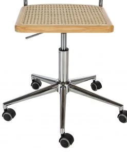 Mørteens Bürostuhl Ramon - Rattan / Buche massiv / Stahl - Beige / Buche / Chrom 29 Mørteens Bürostuhl Ramon - Rattan / Buche massiv / Stahl - Beige / Buche / Chrom -Deutschland Stühle Verkaufs-Shop 1000285156 220524 065 DETAILS P000000001000285156