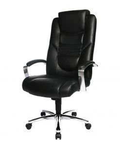 Topstar Chefsessel Soft Lux - Kunstleder / Stahl - Schwarz / Chrom