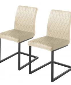 Ars manufacti Freischwinger Finga II (2er-Set) - Beige