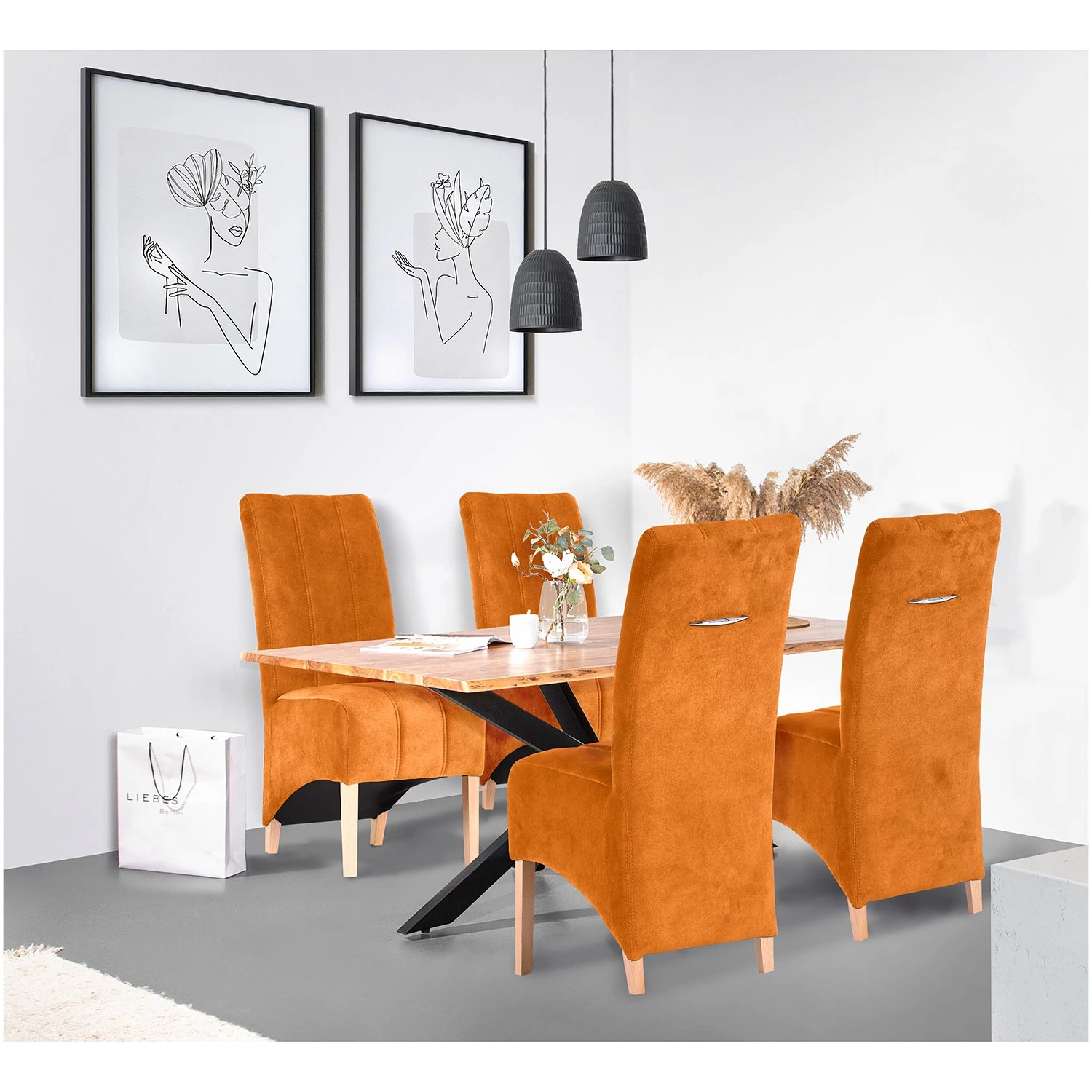 Loftscape Polsterstuhl Rocket I - Terracotta 3 Loftscape Polsterstuhl Rocket I - Terracotta – Bild 3