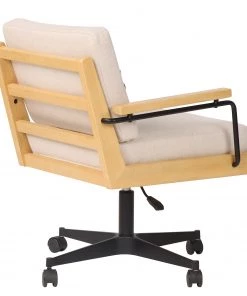 Mørteens Bürostuhl David - Webstoff / Eiche massiv / Stahl - Creme / Eiche / Schwarz 8 Mørteens Bürostuhl David - Webstoff / Eiche massiv / Stahl - Creme / Eiche / Schwarz -Deutschland Stühle Verkaufs-Shop 1000288171 220610 040 DETAILS P000000001000288171