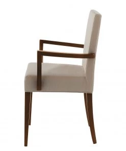 Red Living Armlehnenstuhl Camillas II - Strukturstoff / Buche massiv - Beige / Nussbaum Dekor -Deutschland Stühle Verkaufs-Shop 1000299012 211019 11163800073 DETAILS P000000001000299012