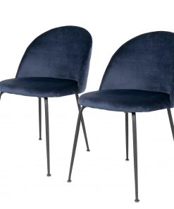 Red Living Polsterstuhl Maxou II (2er-Set) - Blau