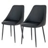 Red Living Polsterstuhl Halley I (2er-Set) - Schwarz