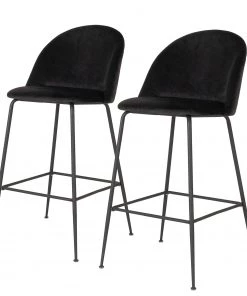 Red Living Barstuhl Maxou II (2er-Set) - Schwarz