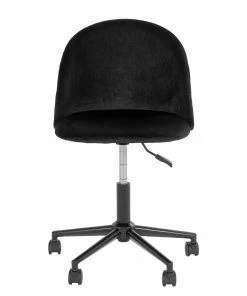 Red Living Bürodrehstuhl Varby - Samt / Stahl - Schwarz -Deutschland Stühle Verkaufs-Shop 1000299420 211012 13445500175 DETAILS P000000001000299420