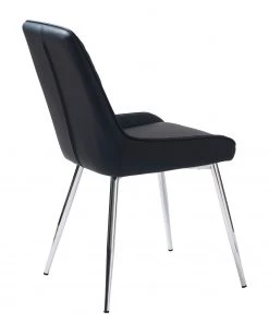 Red Living Polsterstuhl Dela III (2er-Set) - Kunstleder / Eisen - Schwarz / Chrom -Deutschland Stühle Verkaufs-Shop 1000303597 211117 16473800069 DETAILS P000000001000303597