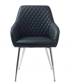 Red Living Armlehnenstuhl Dela III (2er-Set) - Kunstleder / Eisen - Schwarz / Chrom 7 Red Living Armlehnenstuhl Dela III (2er-Set) - Kunstleder / Eisen - Schwarz / Chrom -Deutschland Stühle Verkaufs-Shop 1000303600 211117 16473800084 DETAILS P000000001000303600