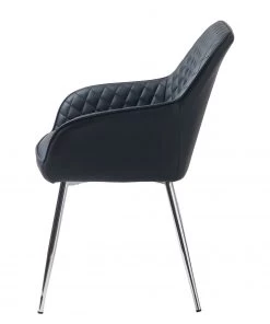 Red Living Armlehnenstuhl Dela III (2er-Set) - Kunstleder / Eisen - Schwarz / Chrom 8 Red Living Armlehnenstuhl Dela III (2er-Set) - Kunstleder / Eisen - Schwarz / Chrom -Deutschland Stühle Verkaufs-Shop 1000303600 211117 16473800086 DETAILS P000000001000303600