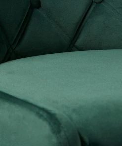 Red Living Polsterstuhl Kaman (2er-Set) - Samt / Eisen - Dunkelgrün / Schwarz -Deutschland Stühle Verkaufs-Shop 1000303602 211117 164739000107 DETAILS P000000001000303602