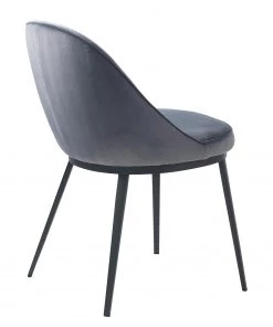 Red Living Esszimmerstuhl Cheia II - Samt / Eisen - Hellgrau / Schwarz -Deutschland Stühle Verkaufs-Shop 1000303609 211117 16474000136 DETAILS P000000001000303609