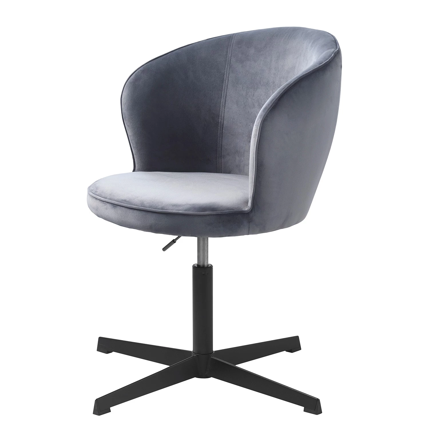 Red Living Bürodrehstuhl Cheia II - Samt / Eisen - Grau / Schwarz 1 Red Living Bürodrehstuhl Cheia II - Samt / Eisen - Grau / Schwarz