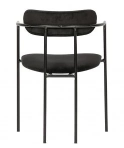 Red Living Armlehnenstuhl Lineas (2er-Set) - Samt / Stahl - Schwarz -Deutschland Stühle Verkaufs-Shop 1000303870 211105 13105600171 DETAILS P000000001000303870