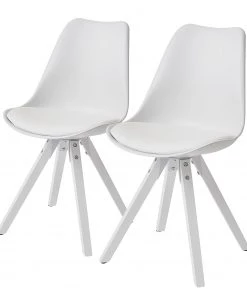 Loftscape Esszimmerstuhl Eichberg (2er-Set) - Weiß