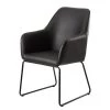 Loftscape Armlehnenstuhl Fradou III - Kunstleder / Eisen - Schwarz