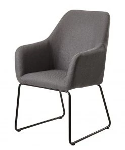 Loftscape Armlehnenstuhl Fradou II - Dunkelgrau / Schwarz
