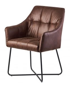 Loftscape Armlehnenstuhl Giorgino II - Vintage Dunkelbraun