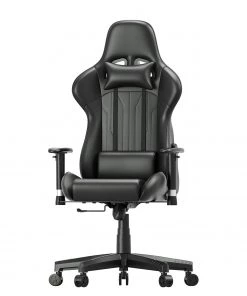 Fredriks Gaming Stuhl Jason - Kunstleder / Nylon - Schwarz