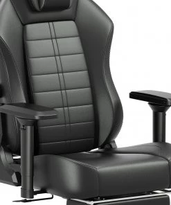 Fredriks Gaming Stuhl Lasy XXL - (mit Fußstütze) - Schwarz -Deutschland Stühle Verkaufs-Shop 1000307838 220510 055 DETAILS P000000001000307838