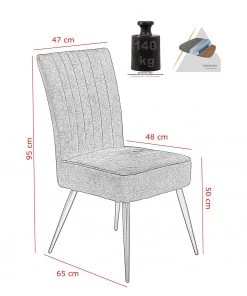 Loftscape Polsterstuhl Copine (2er-Set) - Vintage Grün -Deutschland Stühle Verkaufs-Shop 1000309944 211117 17073200649 SKETCH DETAILS P000000001000309944 sketch