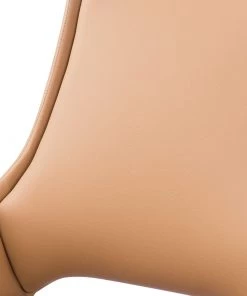 Fredriks Bürostuhl Zore - Kunstleder / Metall - Cognac / Aluminium -Deutschland Stühle Verkaufs-Shop 1000310651 220509 080 DETAILS P000000001000310651