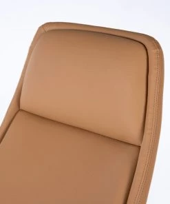 Fredriks Bürostuhl Zore - Kunstleder / Metall - Cognac / Aluminium -Deutschland Stühle Verkaufs-Shop 1000310651 220826 035 DETAILS P000000001000310651