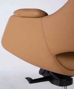 Fredriks Bürostuhl Zore - Kunstleder / Metall - Cognac / Aluminium -Deutschland Stühle Verkaufs-Shop 1000310651 220826 038 DETAILS P000000001000310651