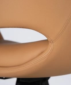 Fredriks Bürostuhl Zore - Kunstleder / Metall - Cognac / Aluminium -Deutschland Stühle Verkaufs-Shop 1000310651 220826 039 DETAILS P000000001000310651