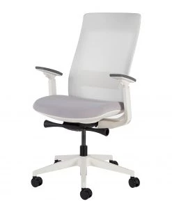 Fredriks Bürostuhl Ross - Hellgrau / Weiß