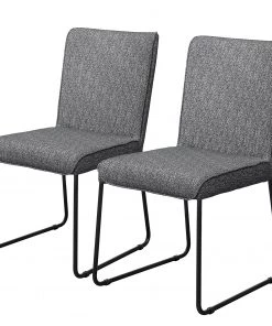 Now! by hülsta Polsterstuhl hülsta now S23 (2er-Set) - Grau Meliert