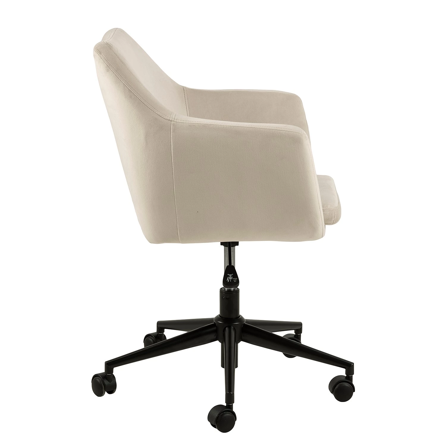 Mørteens Bürodrehstuhl Nicholas III - Samt / Metall - Creme 4 Mørteens Bürodrehstuhl Nicholas III - Samt / Metall - Creme – Bild 4