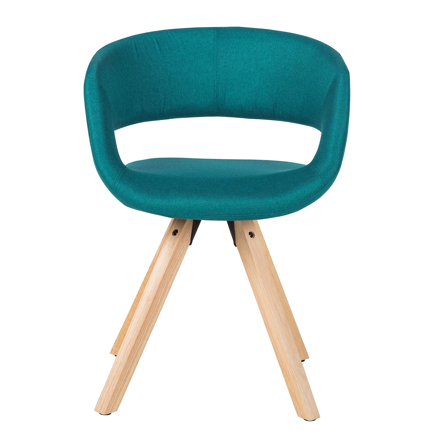 Mørteens Armlehnenstuhl Buggio - Webstoff / Gummibaum massiv - Webstoff Cors: Petrol - 2er Set 6 Mørteens Armlehnenstuhl Buggio - Webstoff / Gummibaum massiv - Webstoff Cors: Petrol - 2er Set – Bild 6