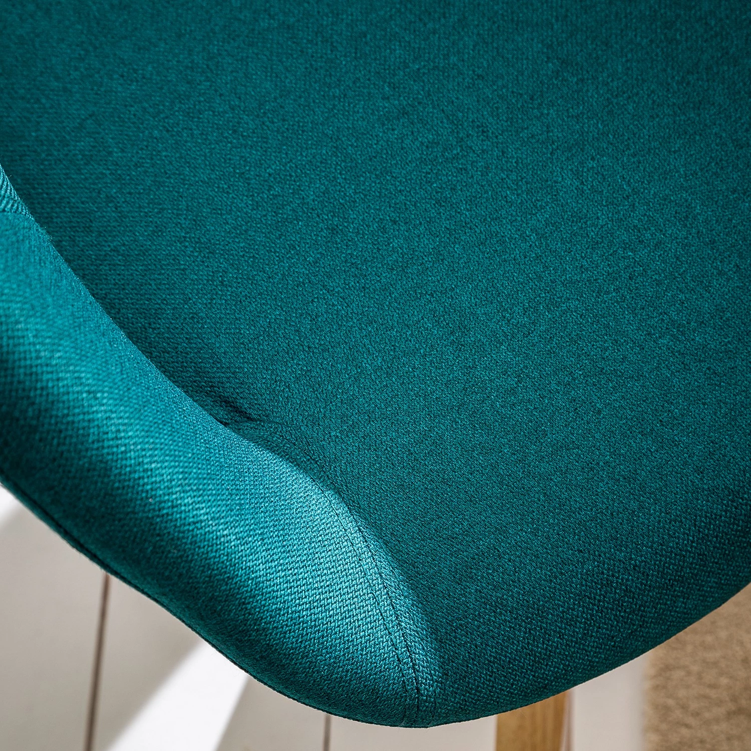 Mørteens Armlehnenstuhl Buggio - Webstoff / Gummibaum massiv - Webstoff Cors: Petrol - 2er Set 20 Mørteens Armlehnenstuhl Buggio - Webstoff / Gummibaum massiv - Webstoff Cors: Petrol - 2er Set – Bild 20