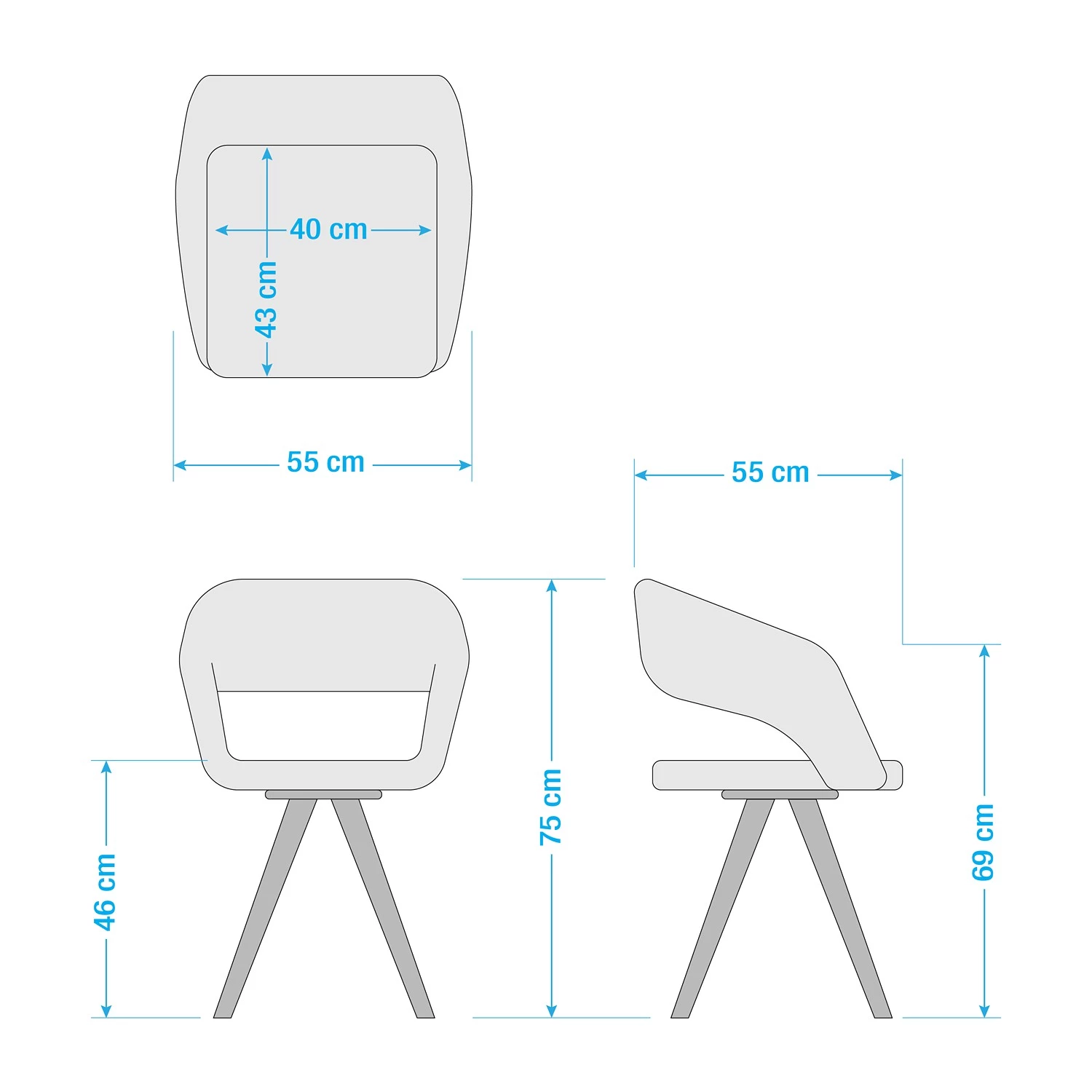 Mørteens Armlehnenstuhl Buggio - Webstoff / Gummibaum massiv - Webstoff Cors: Petrol - 2er Set 23 Mørteens Armlehnenstuhl Buggio - Webstoff / Gummibaum massiv - Webstoff Cors: Petrol - 2er Set – Bild 23
