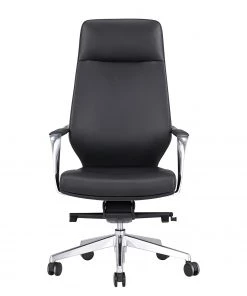 Fredriks Bürostuhl Lavaur - Kunstleder / Aluminium - Schwarz / Silber -Deutschland Stühle Verkaufs-Shop 1000312403 211130 131604000034 DETAILS P000000001000312403