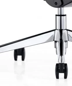 Fredriks Bürostuhl Mecco - Echtleder / Aluminium - Schwarz / Silber -Deutschland Stühle Verkaufs-Shop 1000312404 211130 13160400063 DETAILS P000000001000312404