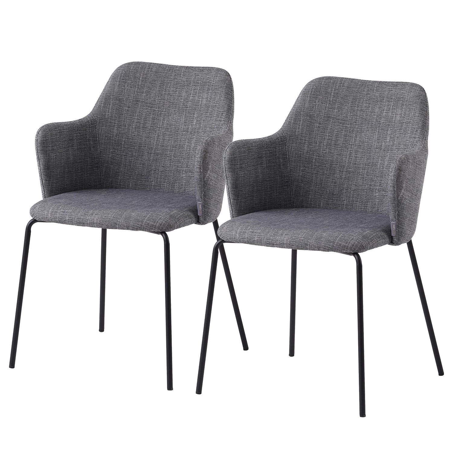 Loftscape Armlehnenstuhl Roose (2er-Set) - Antikgrau 1 Loftscape Armlehnenstuhl Roose (2er-Set) - Antikgrau