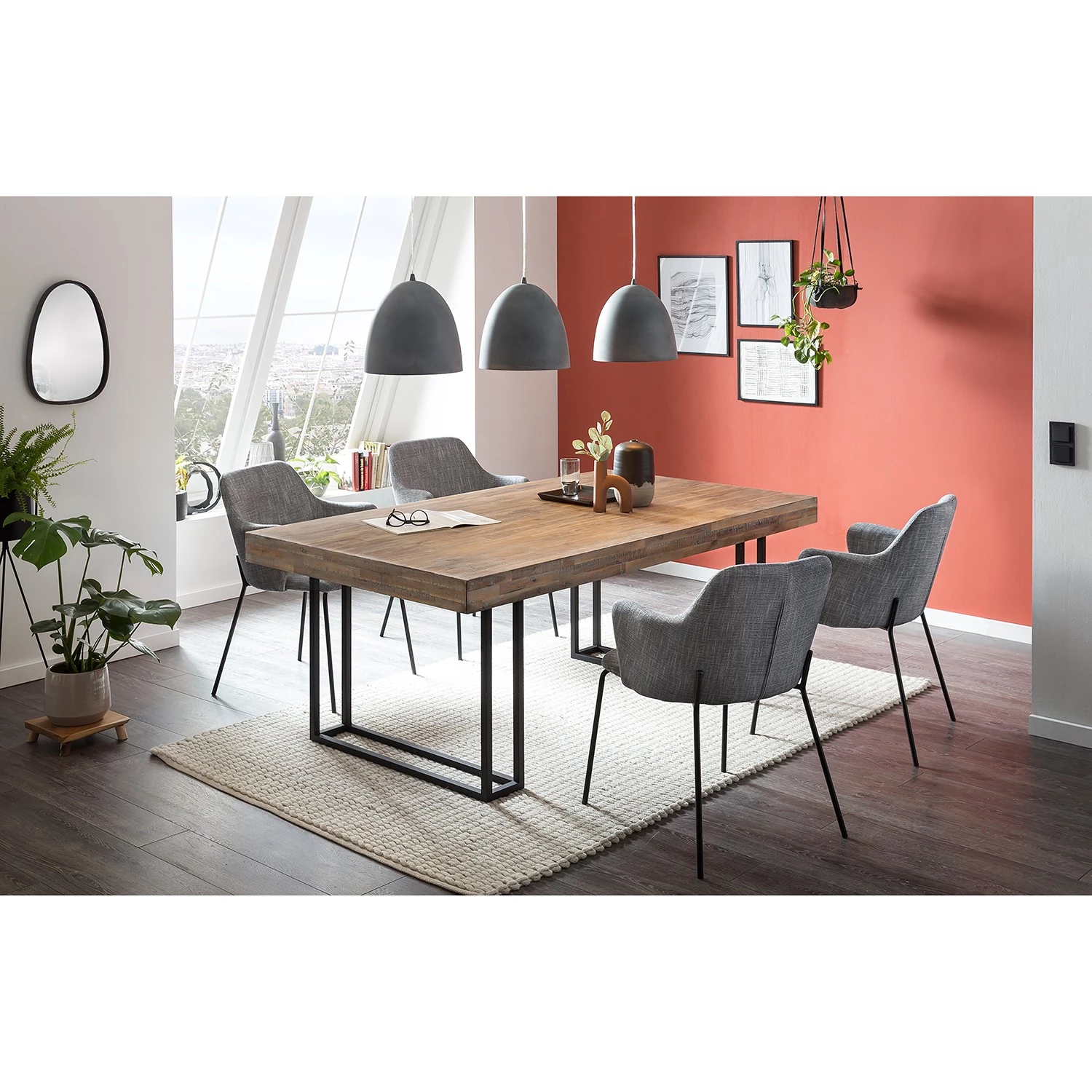 Loftscape Armlehnenstuhl Roose (2er-Set) - Antikgrau 3 Loftscape Armlehnenstuhl Roose (2er-Set) - Antikgrau – Bild 3