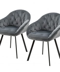 Red Living Armlehnenstuhl Norrdal (2er-Set) - Grau