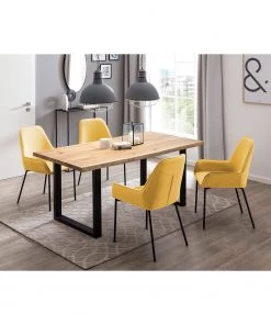 Loftscape Armlehnenstuhl Modana (2er-Set) - Senfgelb -Deutschland Stühle Verkaufs-Shop 1000312461 211207 12102600301 MOOD DETAILS P000000001000312461 mood