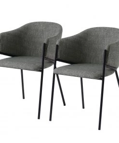 Loftscape Armlehnenstuhl Rosala (2er-Set) - Fango