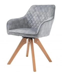 Loftscape Armlehnenstuhl Sokone - Hellgrau