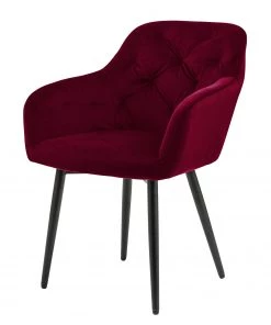 Red Living Armlehnenstuhl Nalena - Purpur