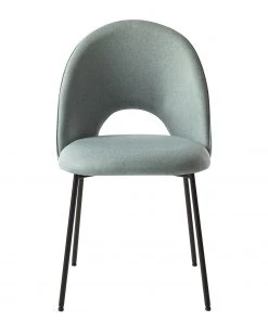 Mørteens Polsterstuhl Ikley - Webstoff / Metall - Schwarz - Mintgrau - 2er Set -Deutschland Stühle Verkaufs-Shop 1000312593 211210 092458000126 DETAILS P000000001000312593