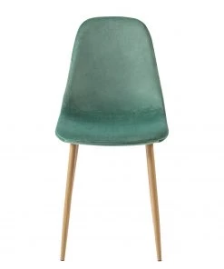 Jack & Alice Polsterstuhl Iskmo VIII - Samt / Metall - Eiche Dekor - Mintgrün - 4er Set -Deutschland Stühle Verkaufs-Shop 1000312596 211210 09245800166 DETAILS P000000001000312596