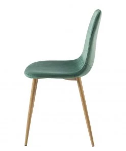 Jack & Alice Polsterstuhl Iskmo VIII - Samt / Metall - Eiche Dekor - Mintgrün - 4er Set -Deutschland Stühle Verkaufs-Shop 1000312596 211210 09245800168 DETAILS P000000001000312596