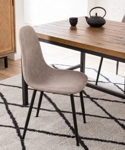 Mørteens Polsterstuhl Iskmo VII - Kunstleder / Metall - Schwarz - Taupe - 4er Set -Deutschland Stühle Verkaufs-Shop 1000312597 211210 09245800167 MOOD DETAILS P000000001000312597 mood