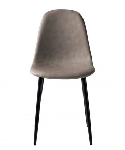 Mørteens Polsterstuhl Iskmo VII - Kunstleder / Metall - Schwarz - Taupe - 4er Set -Deutschland Stühle Verkaufs-Shop 1000312597 211210 09245800179 DETAILS P000000001000312597