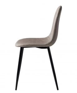 Mørteens Polsterstuhl Iskmo VII - Kunstleder / Metall - Schwarz - Taupe - 4er Set -Deutschland Stühle Verkaufs-Shop 1000312597 211210 09245800181 DETAILS P000000001000312597